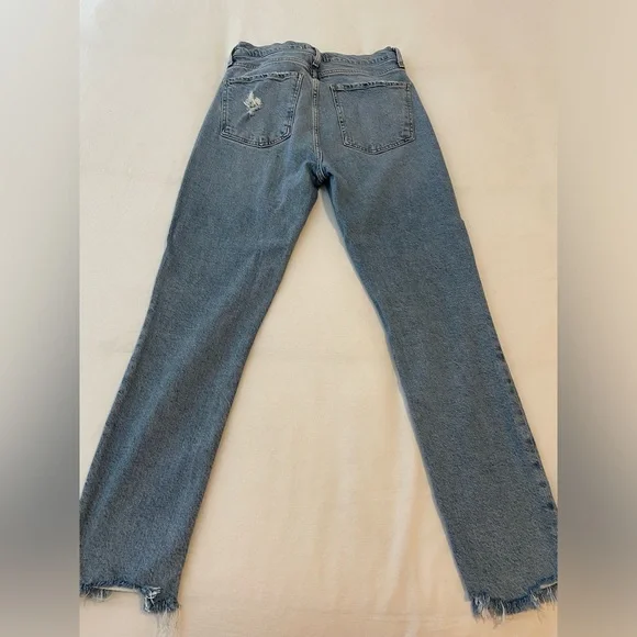 AGOLDE Nico High Rise Slim Fit Jeans in Rooted - Picture 6 of 7